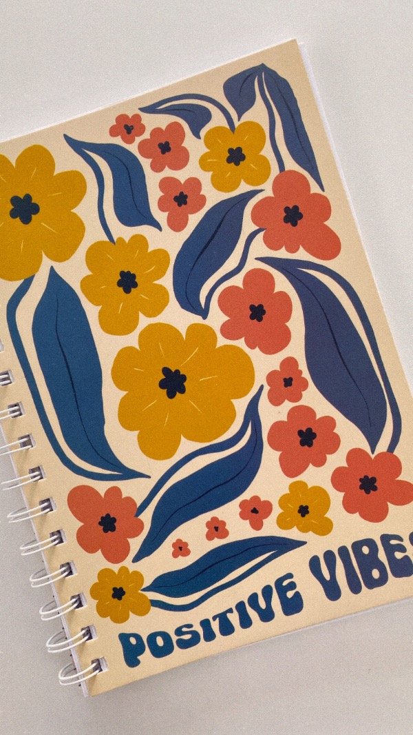 Producto - Libreta anillada grande. Positive vibes