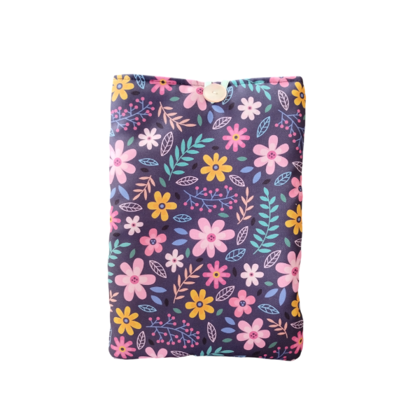 Producto - Funda para Libro Flores Azul