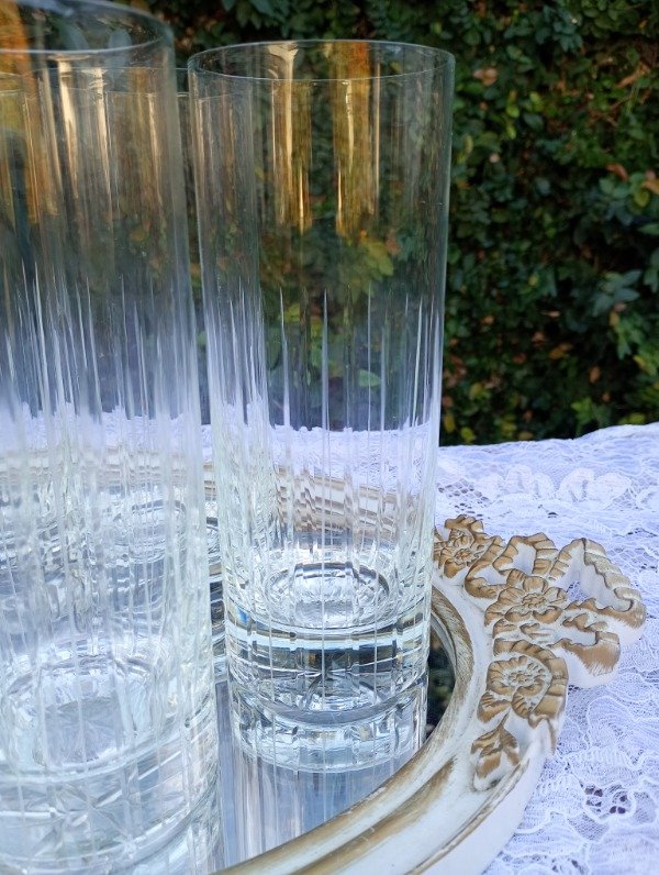 Producto - Juego de 6 vasos de cristal largos - 2