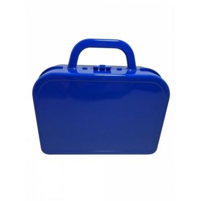 Producto - valija plastico azul 13x14x5