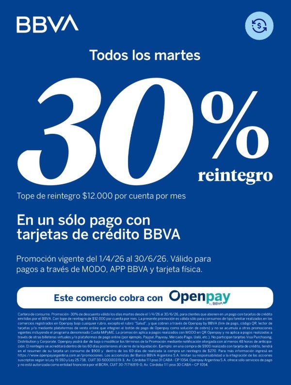 Producto - Promo Martes bbva 1 cuota reintegro