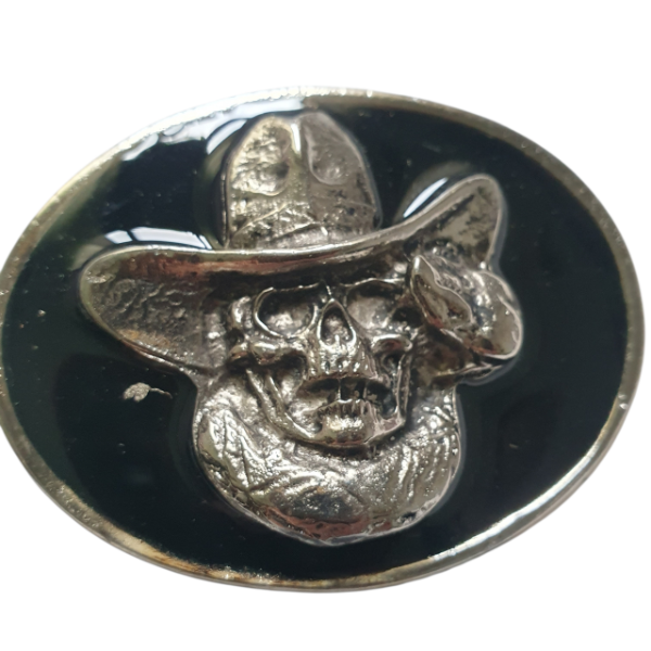 Producto - Hebilla Calavera plateada