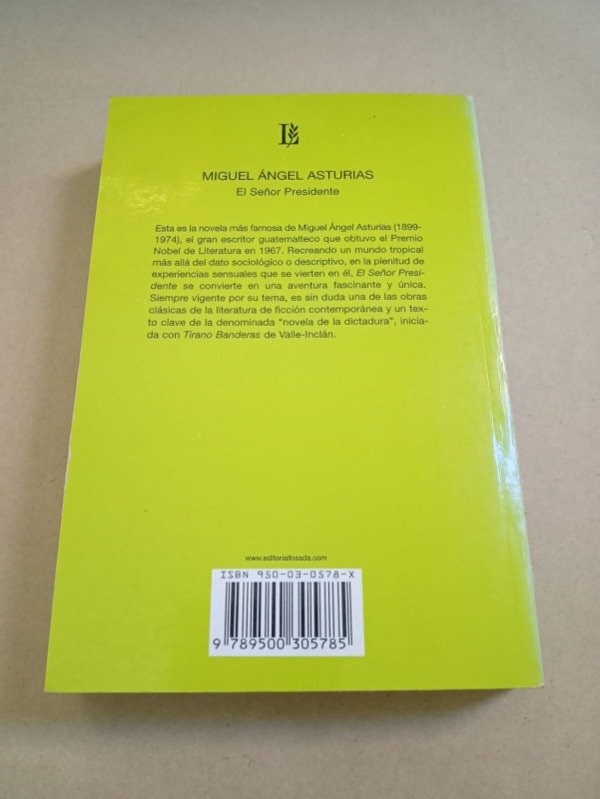Producto - El señor Presidente - Miguel Ángel Asturias - Losada 2004 - 1