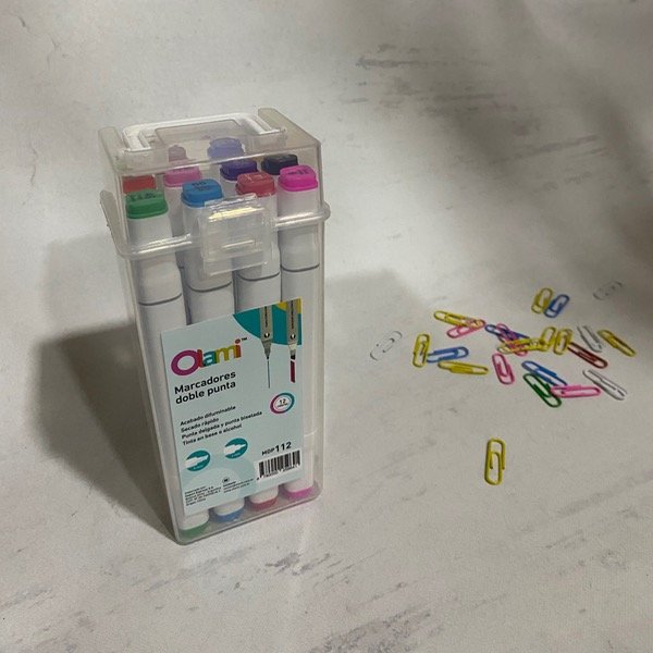 Producto - Caja x 12 marcadores doble punta Olami