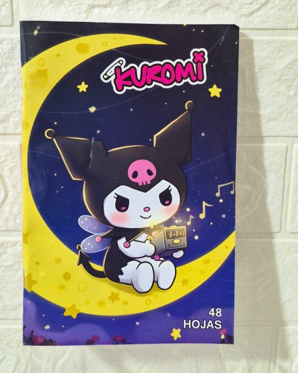 Producto - Cuaderno Kuromi A5 tapa blanda 48 hojas rayadas