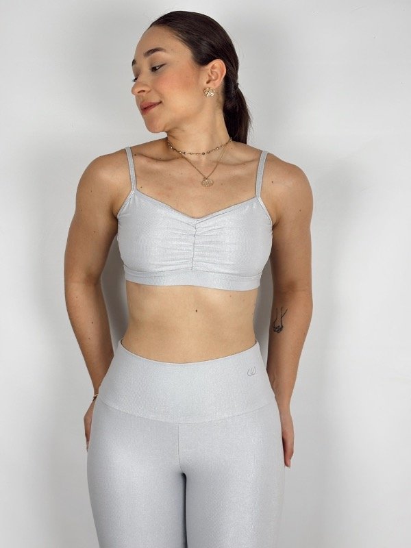 Producto - Conjunto Ferradurinha / Legging y Top - Plata