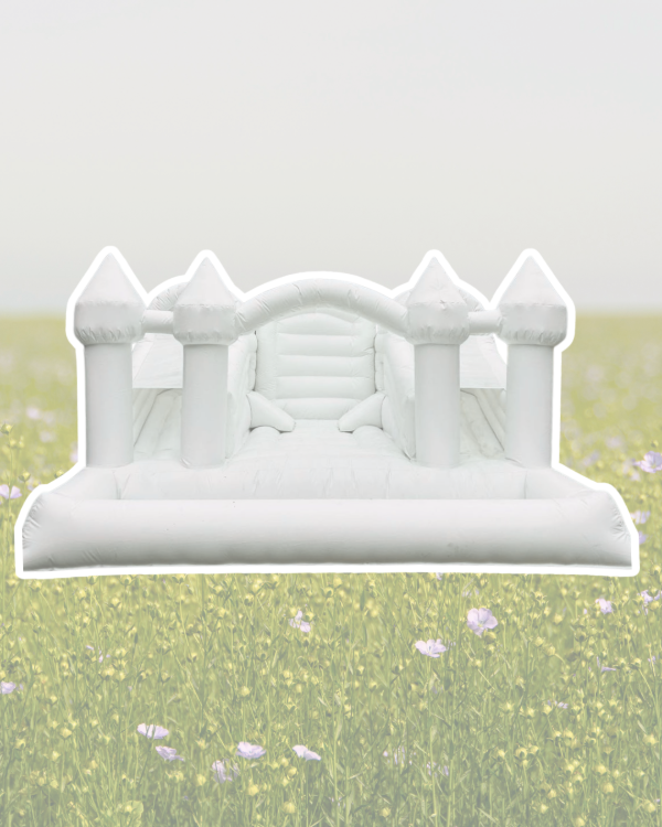 Producto - Inflable doble tobogán con pelotero