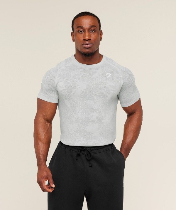 Producto - Geo Seamless T-Shirt Light Grey/Smokey Grey