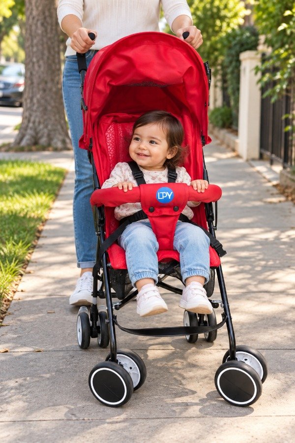Producto - Cochecito paragüita rojo LPY - 3