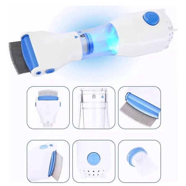 Producto - Peine Eléctrico Removedor de Piojos/Pulgas con Luz LED