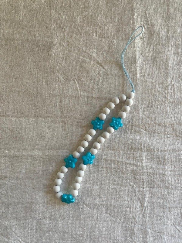 Producto - straps para colgar flores celestes