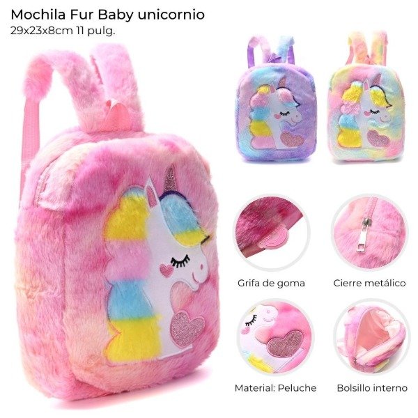 Producto - Mochila para Jardin unicornio 29x23x9cm