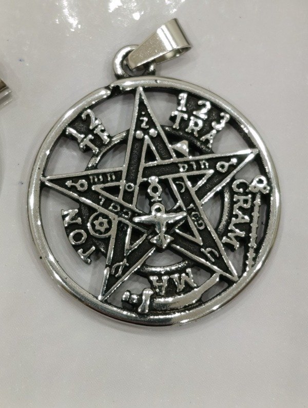 Producto - Dije tetragramaton acero grande - 0