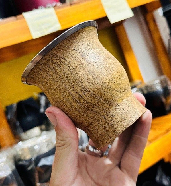 Producto - Mate Camionero de madera Virola de acero