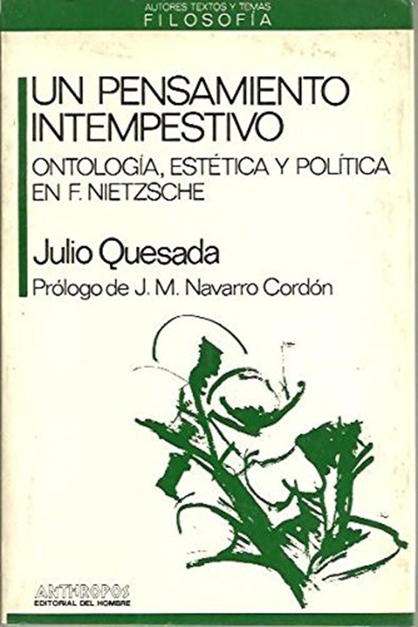 Producto - Un pensamiento intempestivo / Julio Quesada