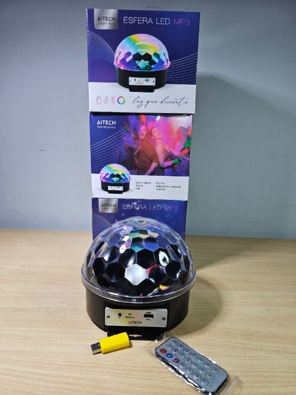 Producto - Parlante Bluetooth Esfera Led MP3