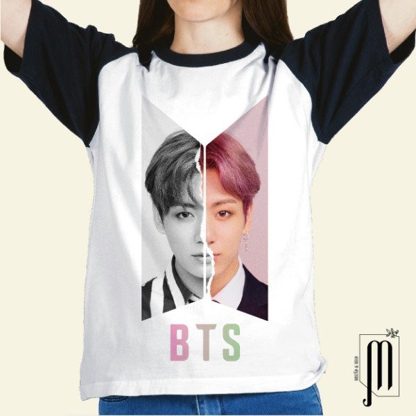 Remera blanca unisex BTS Jungkook JK