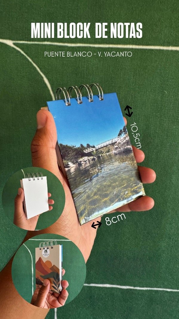 Producto - MINI DE BLOCK DE NOTAS - PUENTE BLANCO