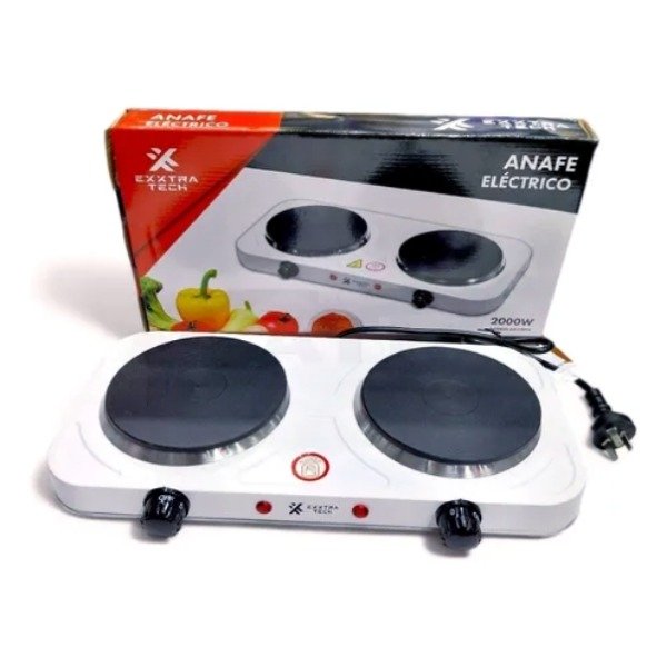 Producto - Anafe Eléctrico 2 Hornallas Sin Gas 2000W A Enchufe C301A