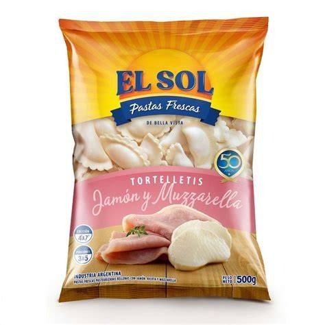 Producto - TORTELETTIS JAMON Y MUZZARELLA EL SOL 400GR