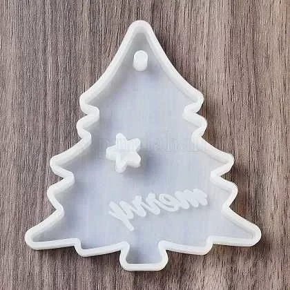 Producto - Molde Silicona Pino Merry Tablita Navideño x1 Ideal P/ Velas N26