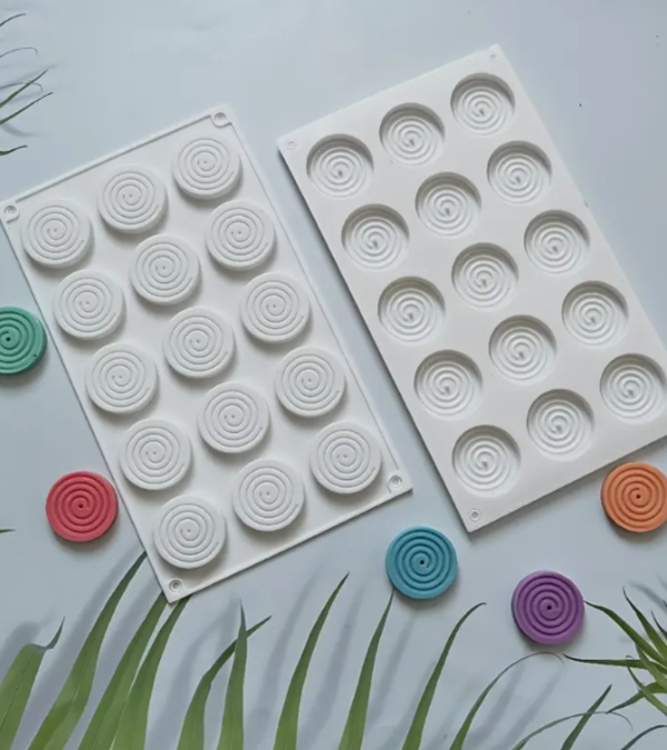Producto - Molde silicona Turbillon Medallón Espiral