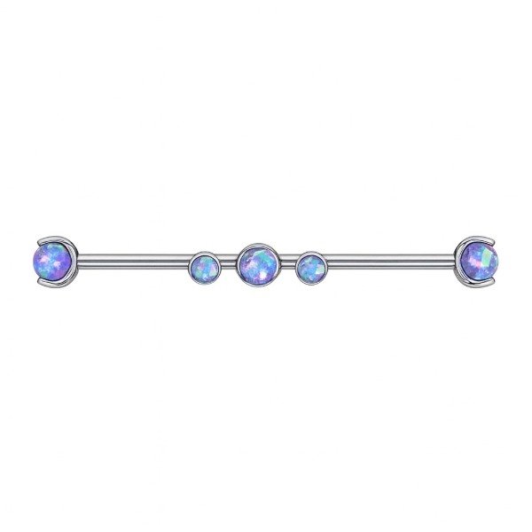 Producto - Piercing Industrial Titanio Ópalo