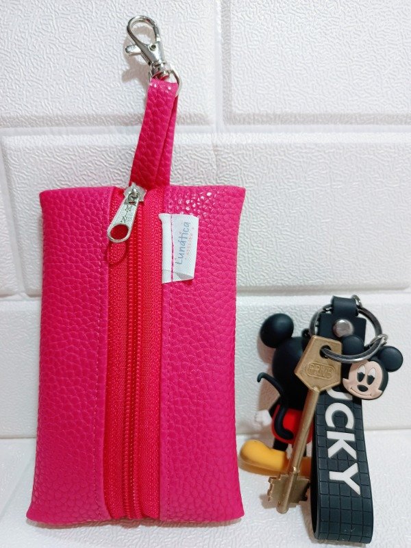 Producto - Porta Pañuelitos/Llaves Fucsia