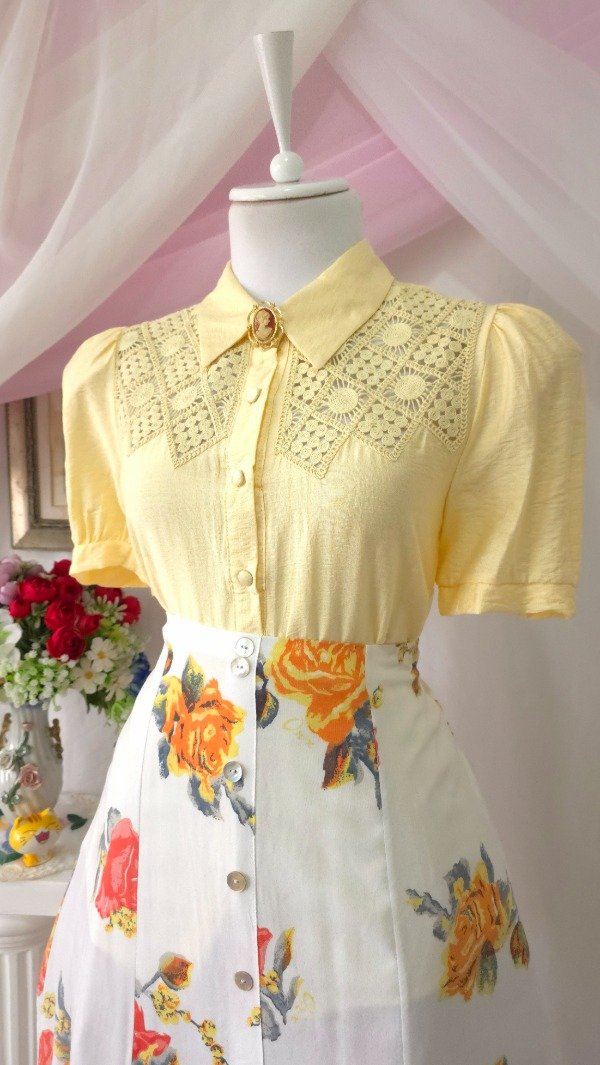 Producto - Camisa Emilia Amarilla! IMPORTADA NUEVA