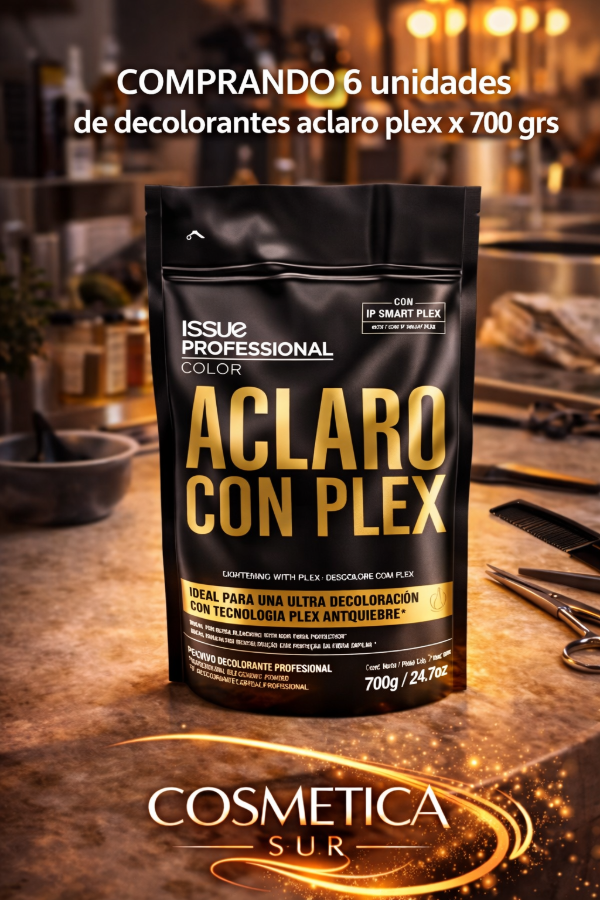 Producto - promo issue x 6 decolorantes aclaro plex x 700 grs