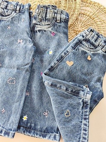 Producto - Jean bordado Fran - Azul - 2