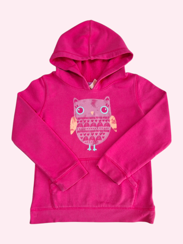 Producto - Buzo con capucha fucsia con buho Cat and Jack 5/6 años
