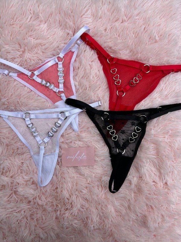 Producto - Tangas hilo regulable de corazones por docena