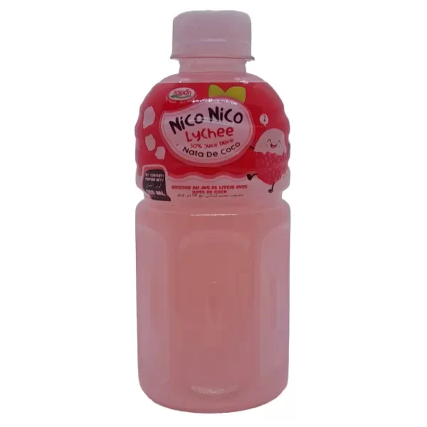 Producto - BEBIDA SABOR LYCHEE NICO NICO CON TROZOS DE NATA DE COCO 320 ML.