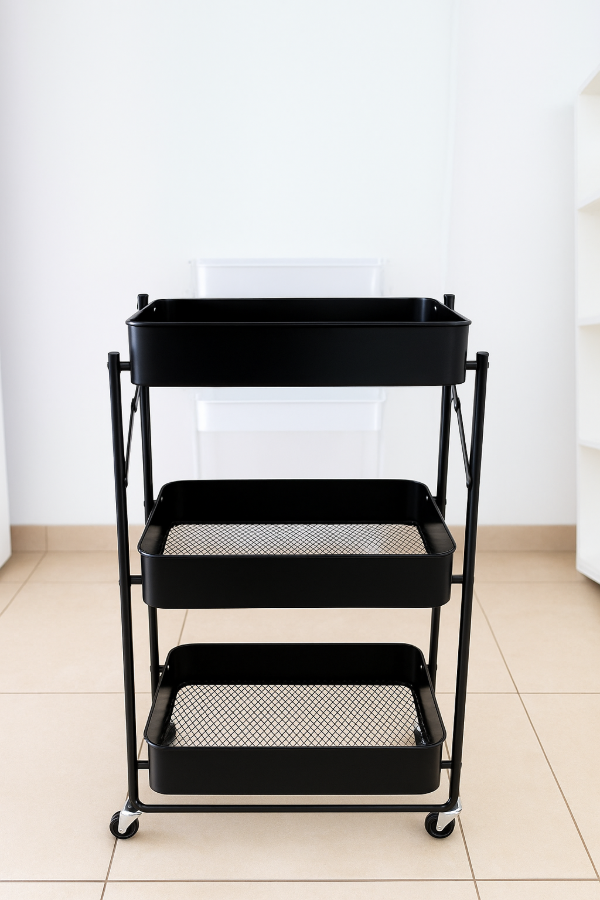 Producto - Carro auxiliar plegable negro