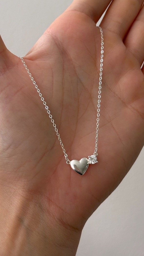 Producto - Conjunto corazon liso y cubic median 40 a 45cm P925