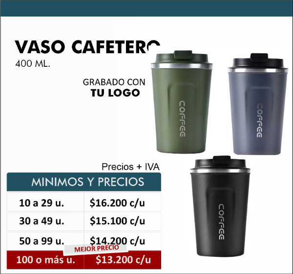Producto - Vaso termico cafetero 400 ml. Desde