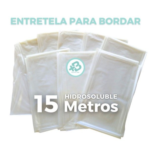 Producto - Entretela Film Hidrosoluble En Agua Bordado Bordar 15 Metros