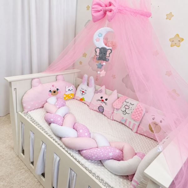 Producto - Set de Chichoneras Nórdicas para Cuna Edith - 2
