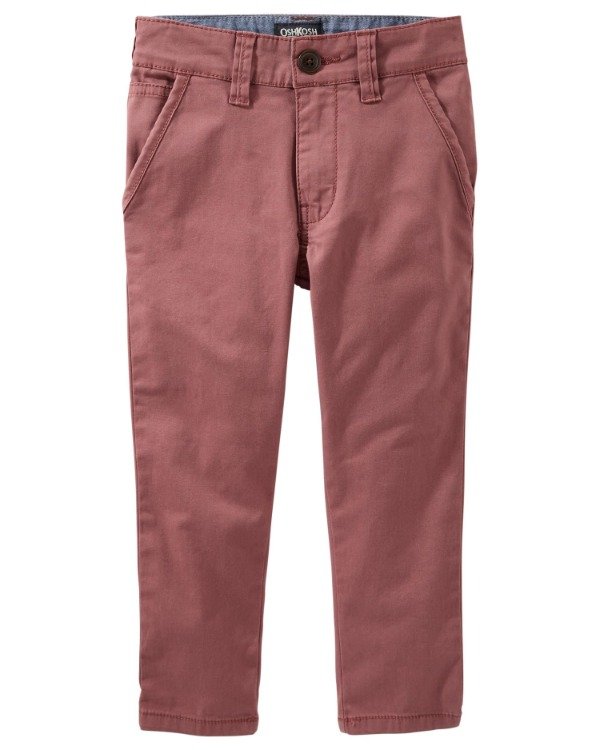 Producto - Pantalon Gabardina OSHK Bordo / Rosado
