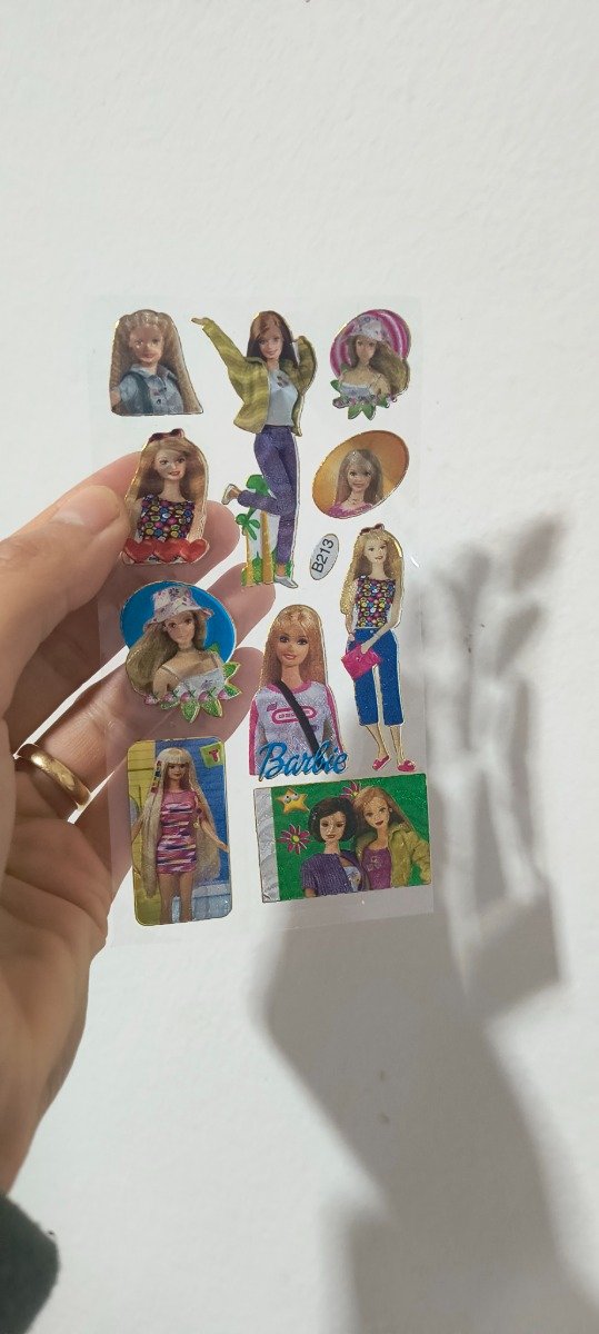 Producto - Plancha de stickers Barbie