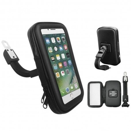 Producto - Funda Impermeable para Celular con Soporte de Moto y Bicicleta