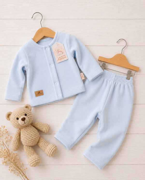 Producto - CONJUNTO PLUSH CELESTE