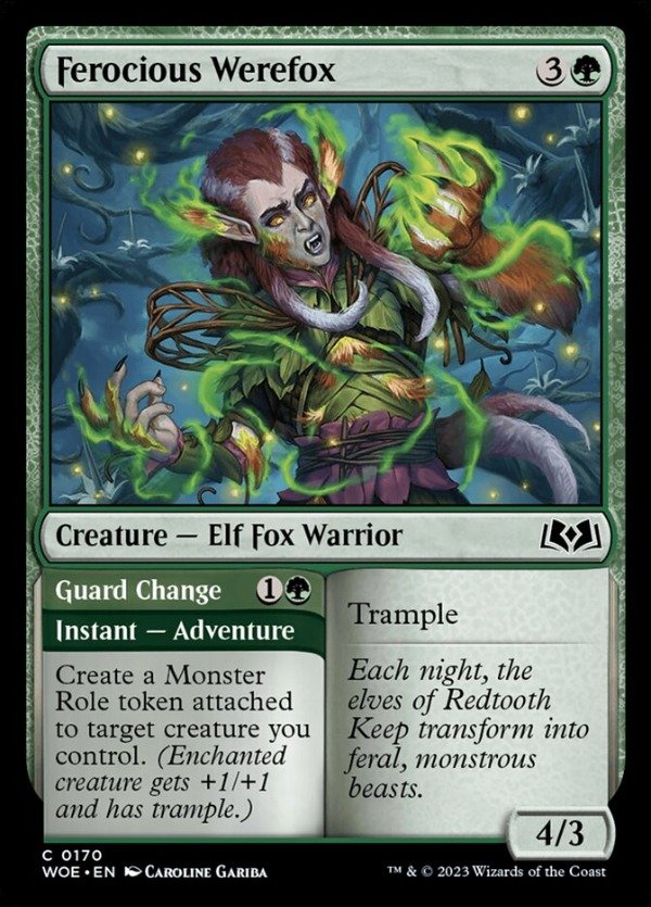 Producto - Ferocious Werefox  Wilds of Eldraine