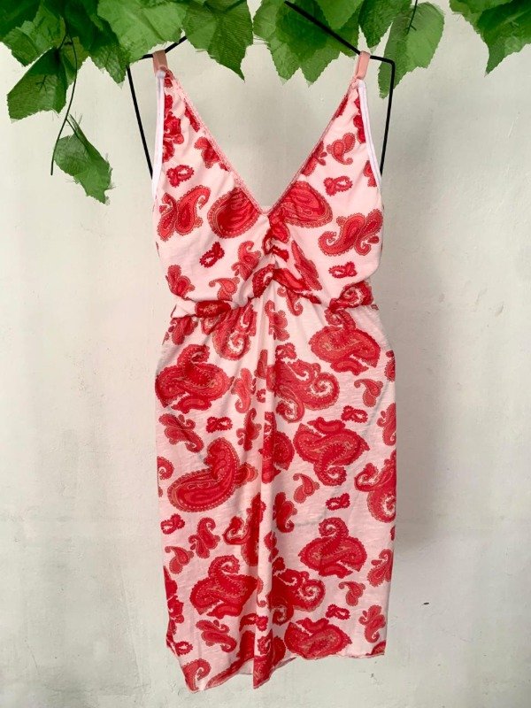 Producto - Camison Renata Estampado Rosa