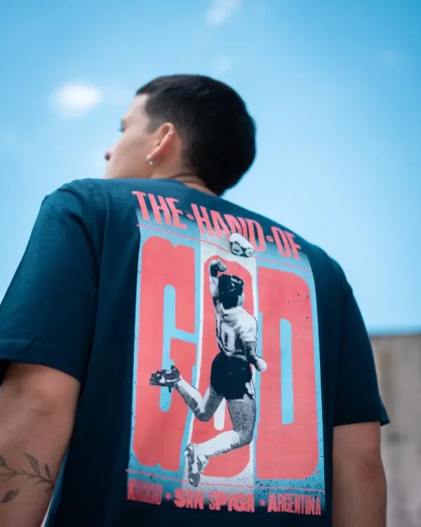 Producto - REMERA THE HAND OF GOD X SAN SPIGA AZUL - 2