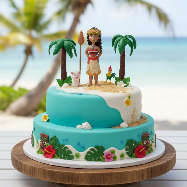 Producto - Adorno Moana En Porcelana Fría Para Torta
