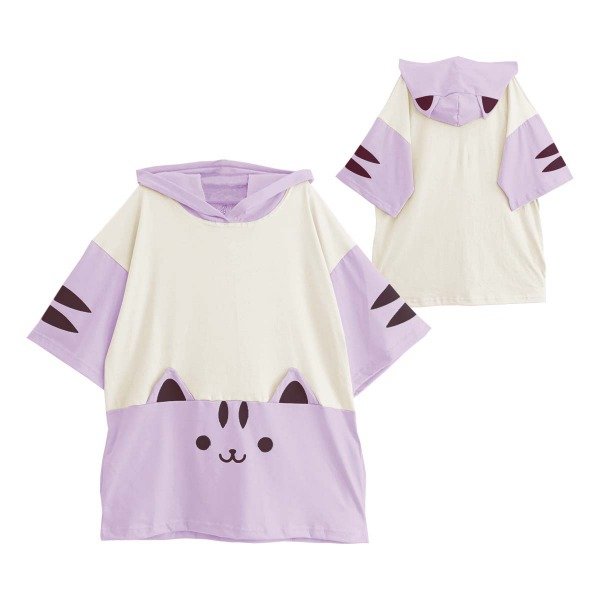 Producto - Remera Gatito Nyan Lila Moda Kawaii - 0