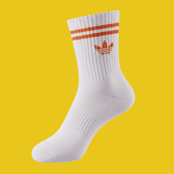 Producto - Tenis "Adidas Blancas linea Naranja"