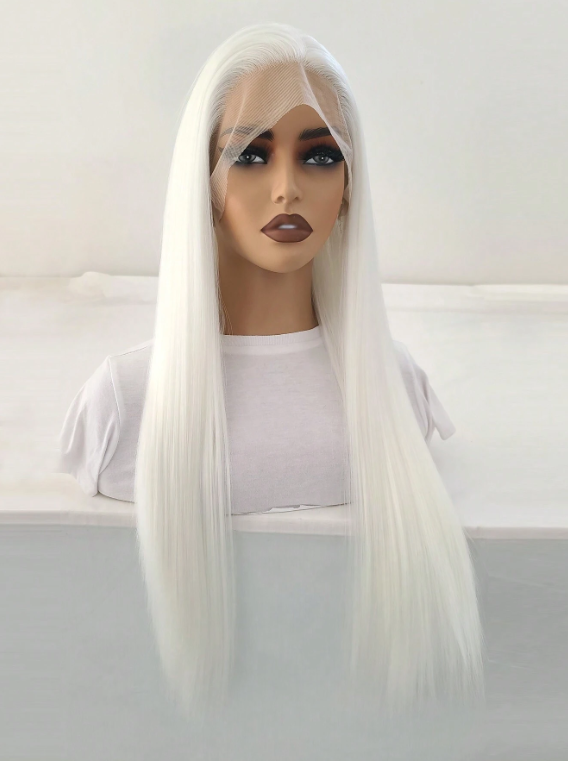 Producto - Peluca Blanca con Lacefront (Soft Kanekalon)